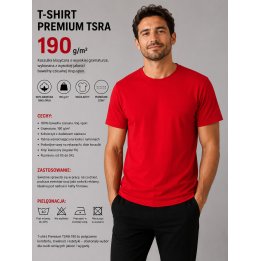 T-SHIRT CZERWONY 190