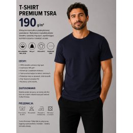 T-SHIRT Granatowy 190