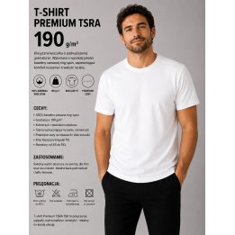 T-SHIRT Biały 190