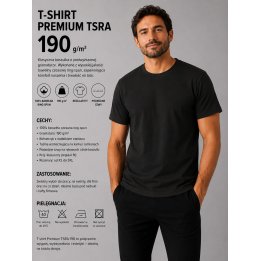 T-SHIRT CZARNY 190