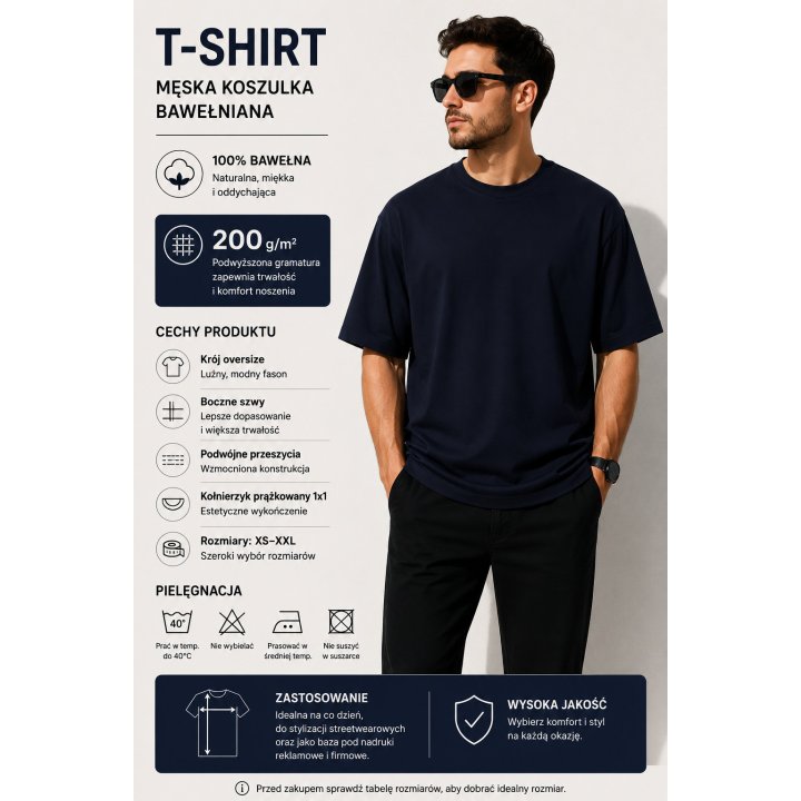 T-SHiRT GRANAT 200 g/m² TSUAOVER NY