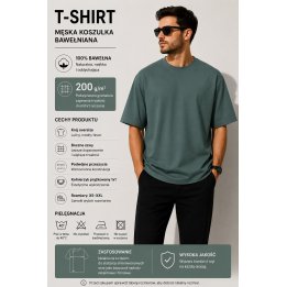 T-SHiRT Teal 200 g/m² TSUAOVER TE