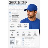 Czapka z daszkiem niebieska 6P RB