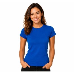 T-shirt Damski 145g/m2 NIEBIESKI TSRL CMF LADY COMFORT