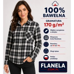 Kobieta w koszuli szaro białej