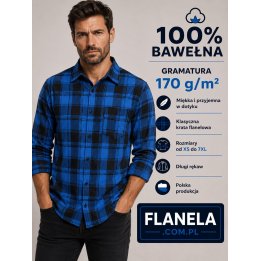 Flanelowa koszula .
