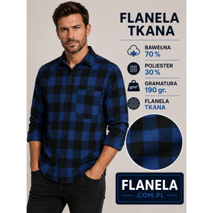 Koszula z flaneli tkanej 190