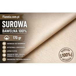 Flanela surowa  170 g/m2