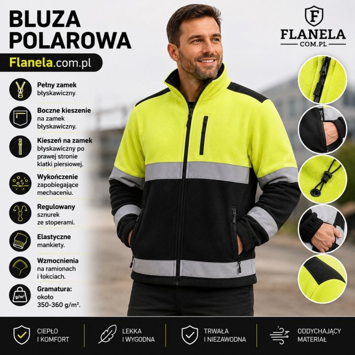 Bluza polarowa MOONTEX 450 HV NEOSTAR SYF-BK