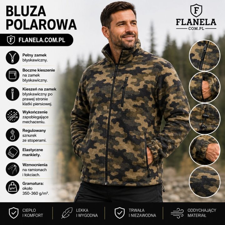 Bluza polarowa   Camouflage