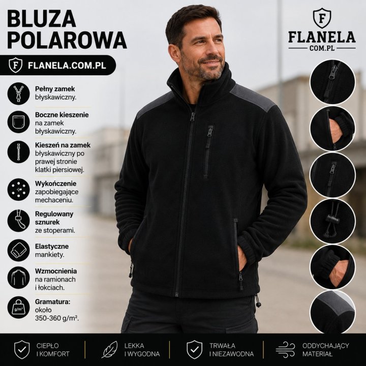 Bluza polarowa   Black/Graphite