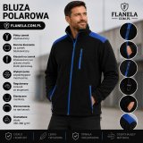 Bluza polarowa Black/Royal Blue