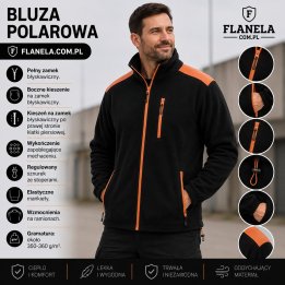 Bluza polarowa Black/Orange