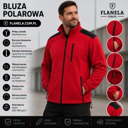 Bluza polarowa Red/Black
