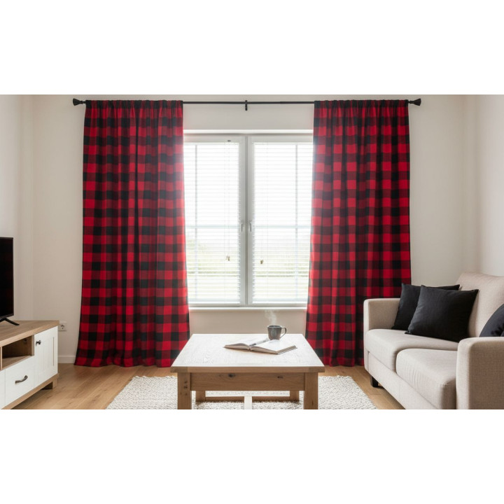 Zasłony w sypialni pokoju bawełna przyjazna dla środowiska