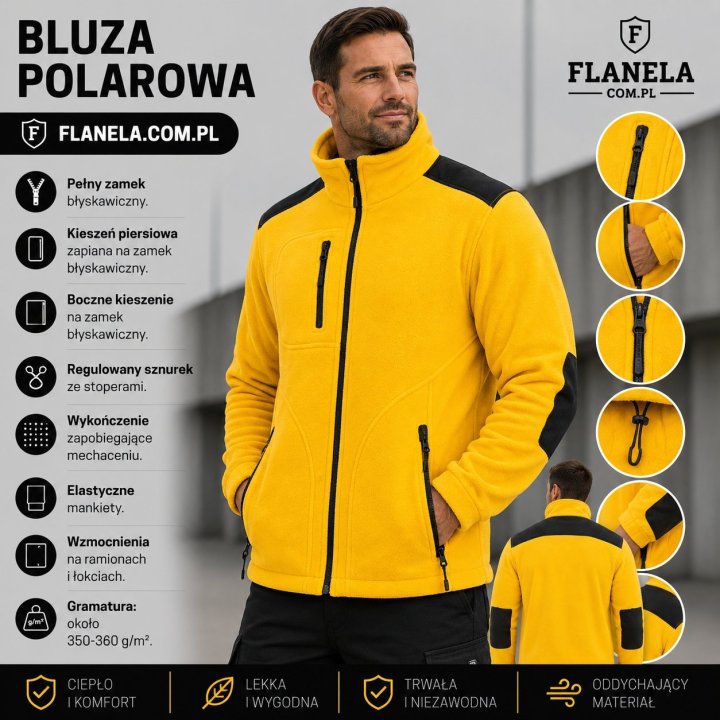 Bluza polarowa Gold/Black