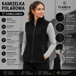 Kamizelka polarowa czarna