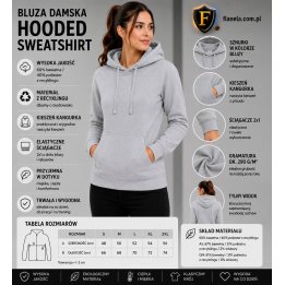 Bluza damska kangur  Ash Melange