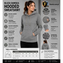 Bluza damska kangur Grey Melange