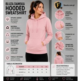 Bluza damska kangur różowy