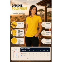 Polo Damskie żółte 200