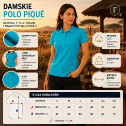 Polo Damskie Turkus 200