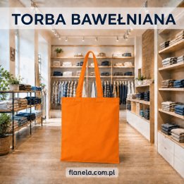 Torba bawełniana wielokrotnego użytku-150 Pomarańczowa
