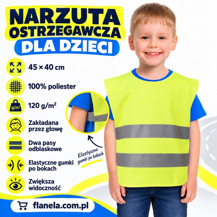 Narzuta ostrzegawcza dla dzieci