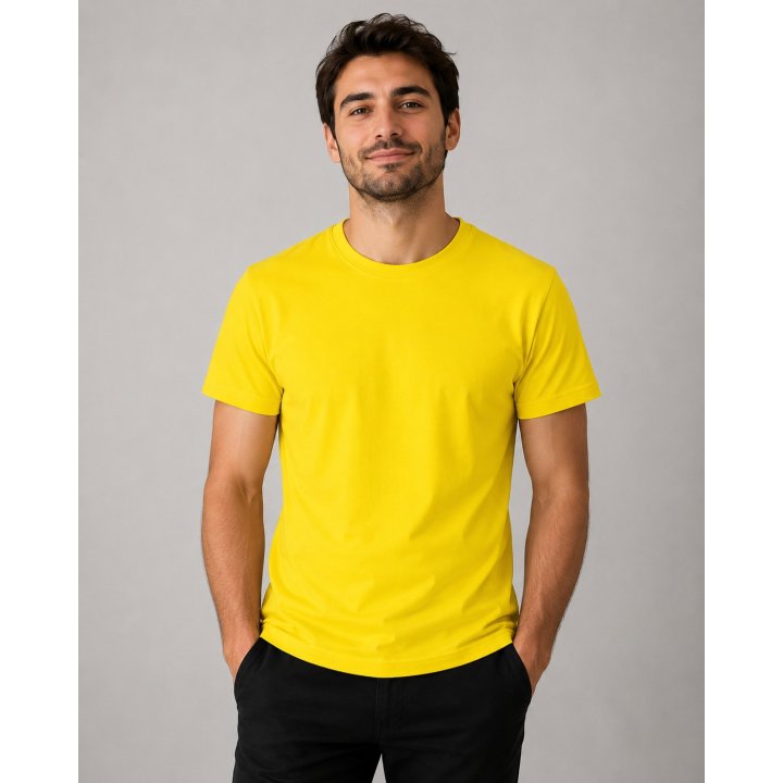 T-SHIRT żółty 150 REGULAR