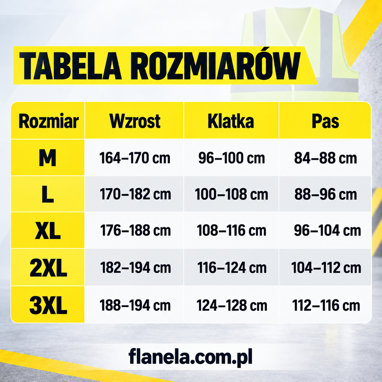 Kamizelka odblaskowa żółta